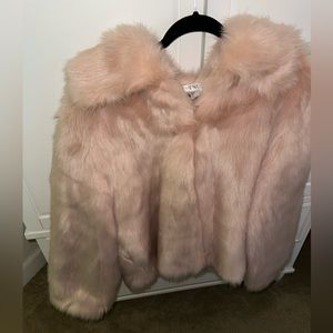 Women’s large faux fur coat